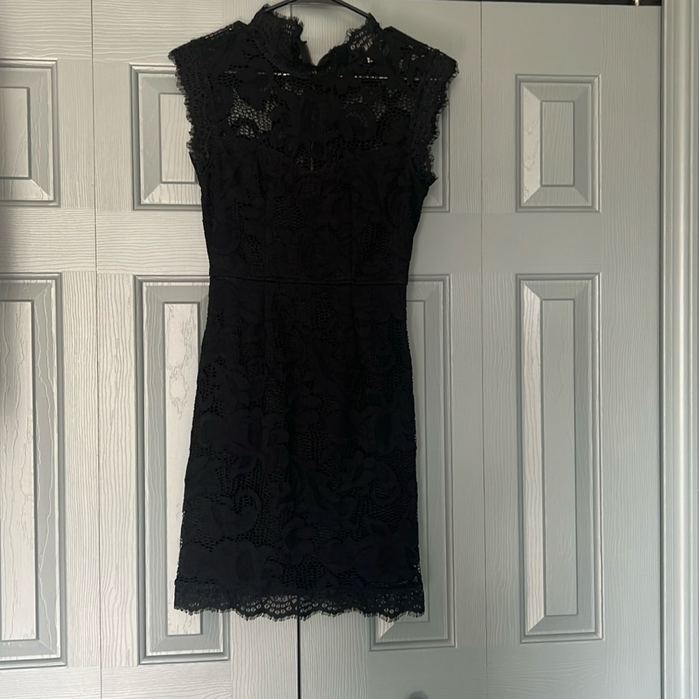 Black lace dress